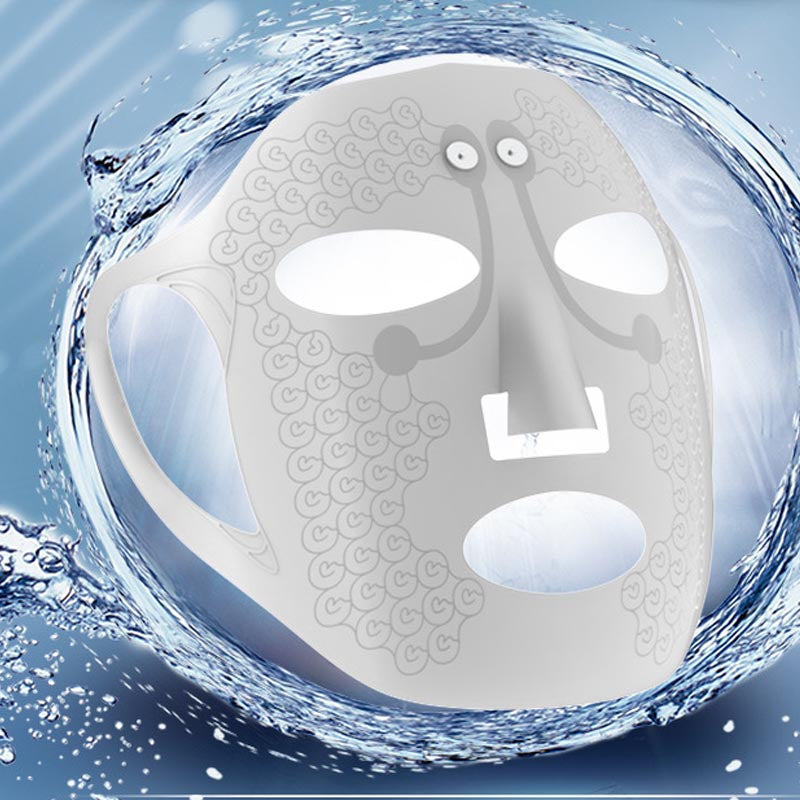 Zaverna Elektrisch Gezichtsmasker Massager - in gebruik
