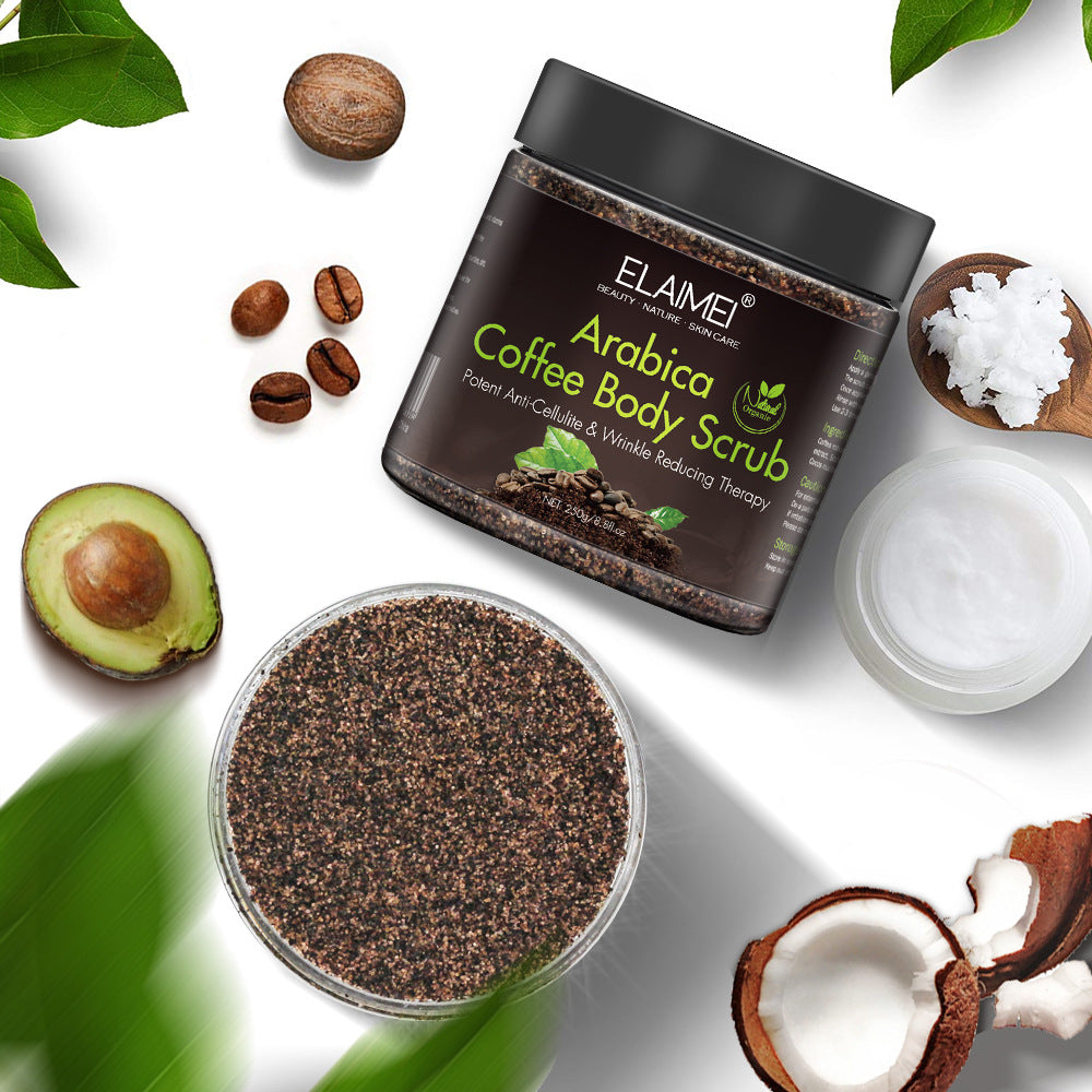 Zaverna Koffie Bodyscrub - textuur